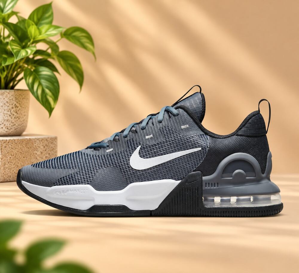 NWT Nike Men's Air Max Alpha Trainer 5 Gym Shoes, Smoke Grey, Size 9.5